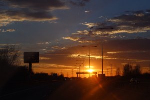 Welcome to Wales sunset